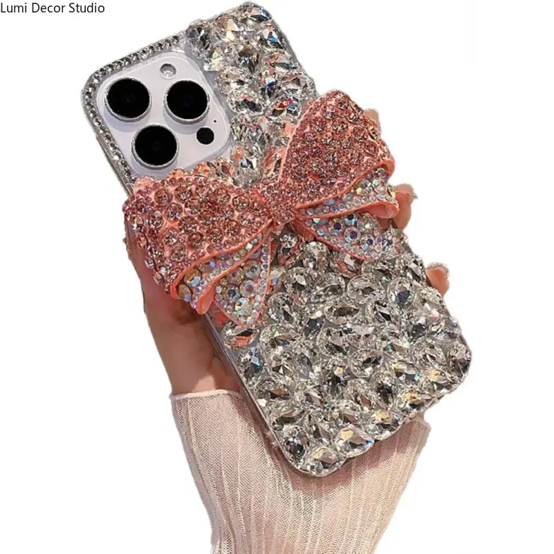 Crystal Sequin Butterfly Phone Case - Sparkly Protective Cover for 11-17 Plus and Pro Max Series Phones, Daily Carry and Luxury Style