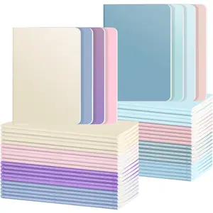 48 Pack Colorful Lined Notebooks Journals in Bulk, 72 Pages 36 Sheets, 8.3x5.5 Inch A5 Size Travel Writing Journals for Office School Supplies, 8 Colors