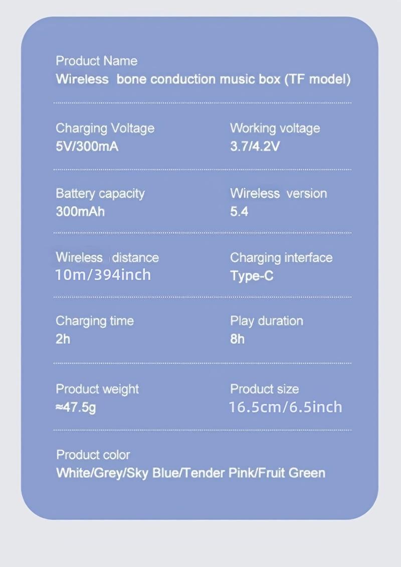 Bone Conduction Music Sleep Speaker
