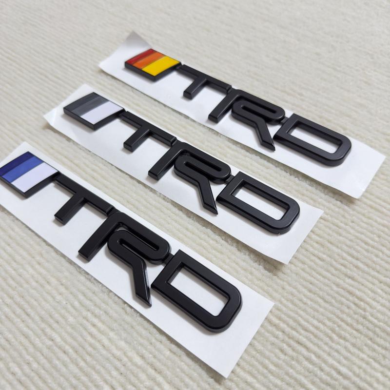 TRD logo applies to Toyota Jeep Dodge body stickers Side logos Leaf panels Rear modification logos Car stickers