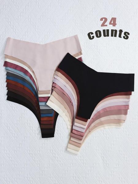 K-Pop Demon Hunter, Women's Breathable V-Back Ice Silk Panties, Fitted Casual Underwear for All Seasons, Extra Thin Comfortable Ladies Lingerie Set, Soft Breathable Knicker