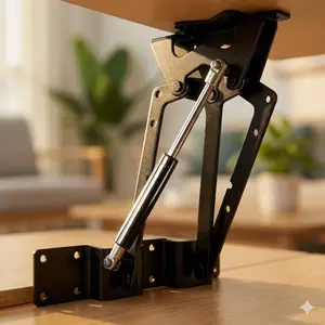 Space-Saving Pop-Up Desk Hinge (2Pcs) - DIY Coffee Table Lift