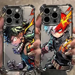 My Hero Academia Cool Anime Phone Case For iPhone 17 16 15 14 13 12 11 Pro Max Plus Air & Samsung Galaxy S26 Ultra S25 S24 S23 S22 S21 Plus - Anti-Fall Transparent shockproof protection Soft silicone Back Cover