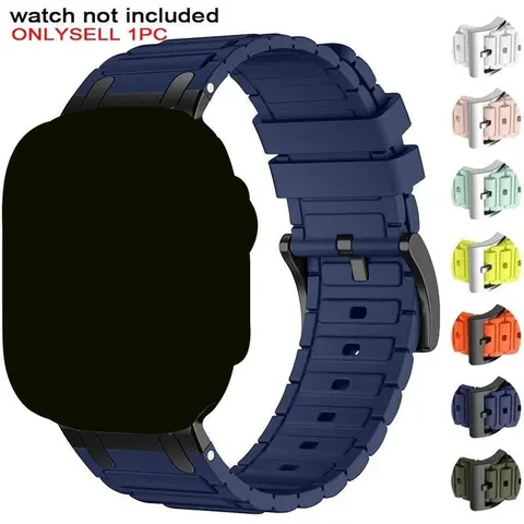Silicone Watch Band (Band Only), Replacement Watch Band for Apple Watch Ultra 2 49mm 10 9 8 7 46mm 45mm 42mm 41mm, Smart Watch Accessories, Wearable, Smart Watch Straps, Smartwatch Strap, Smartwatch Accessory Band