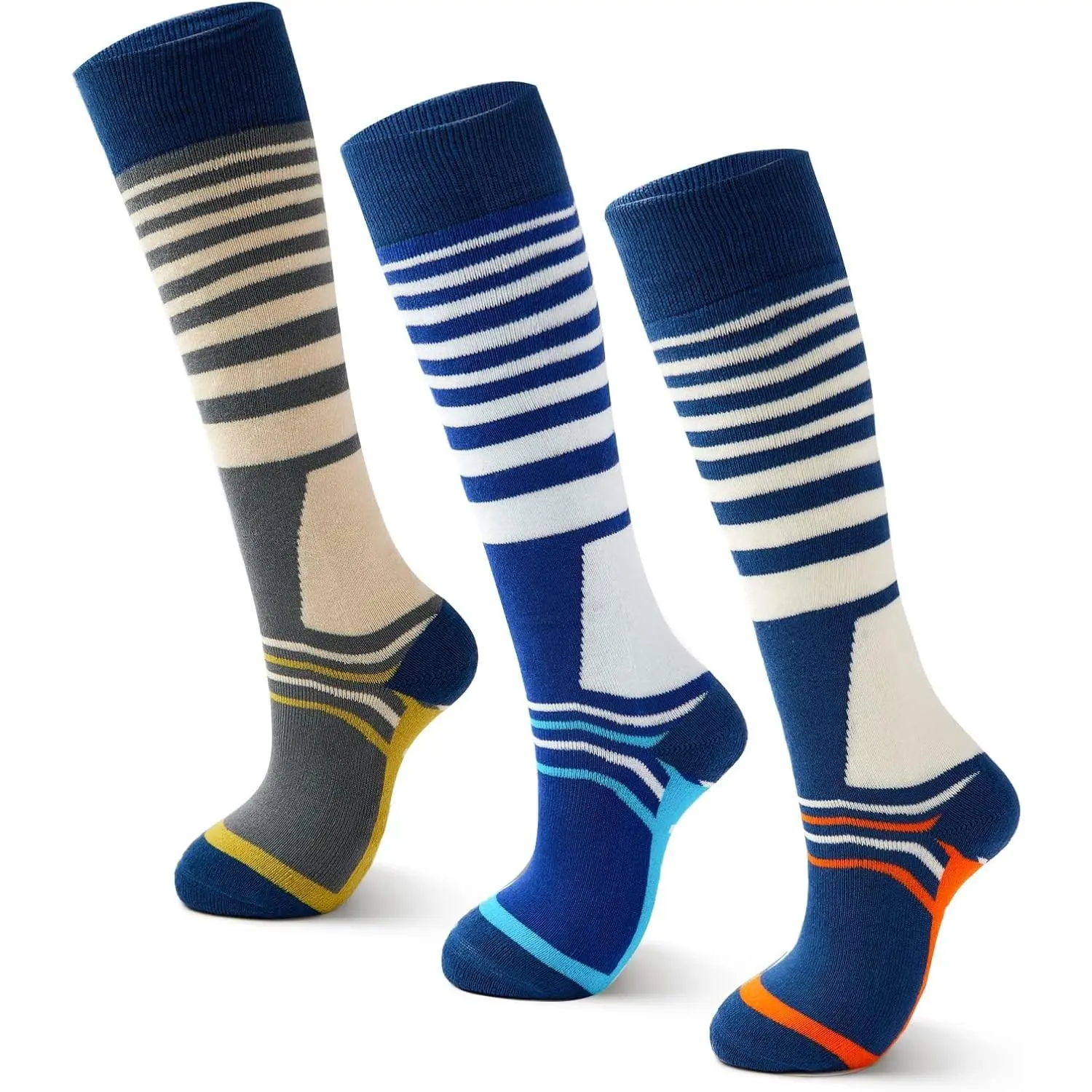 Boys Ski Socks Kids Winter Warm Socks for Boys Girls Thick Thermal Skating Snowboarding Snow Socks 3 Pack