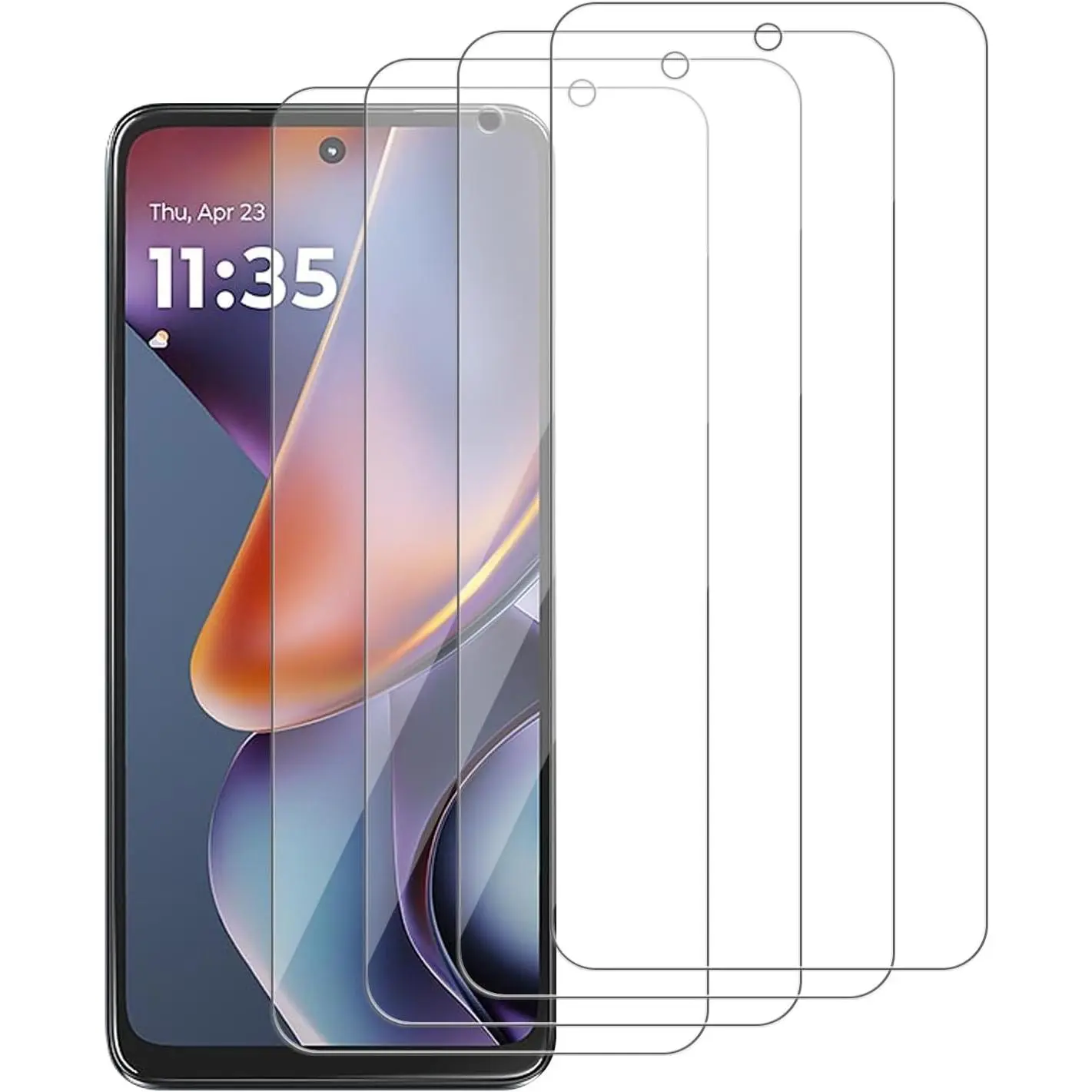 4 Pack Glass Screen Protector Compatible for   G 5G (2026/2025) / XT2613 / XT2513 [9H Hardness]- Screen Tempered Glass, Scratch Resistant,Easy Install [Case Friendly]