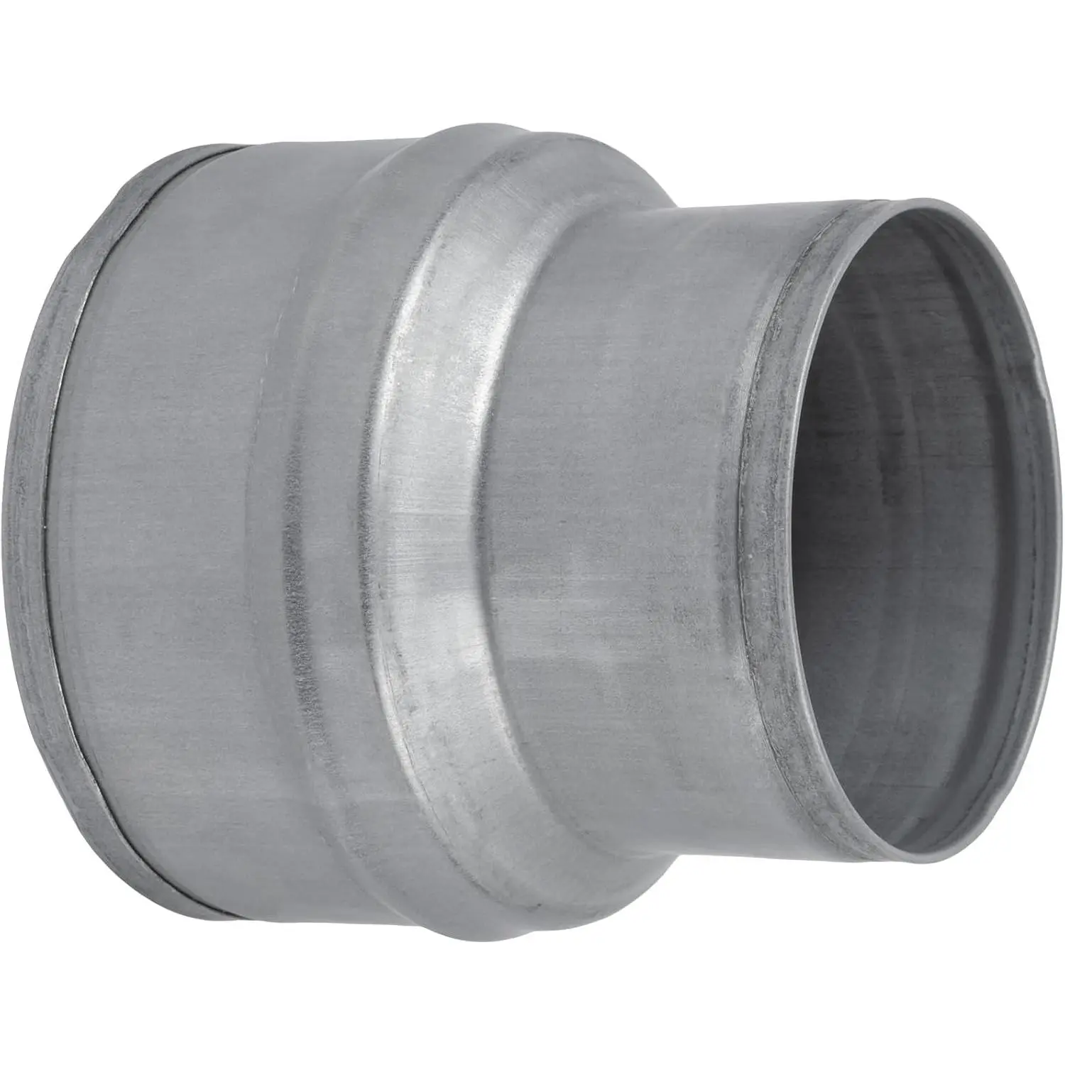 4" to 3" Inch Duct Pipe Adapter - Galvanized Steel HVAC Ducting Reducer for Ventilation - PVC Pipe, Hose Coupler - Heavy Duty Exhaust, Air Conditioner Fittings - Vent Flange Connector