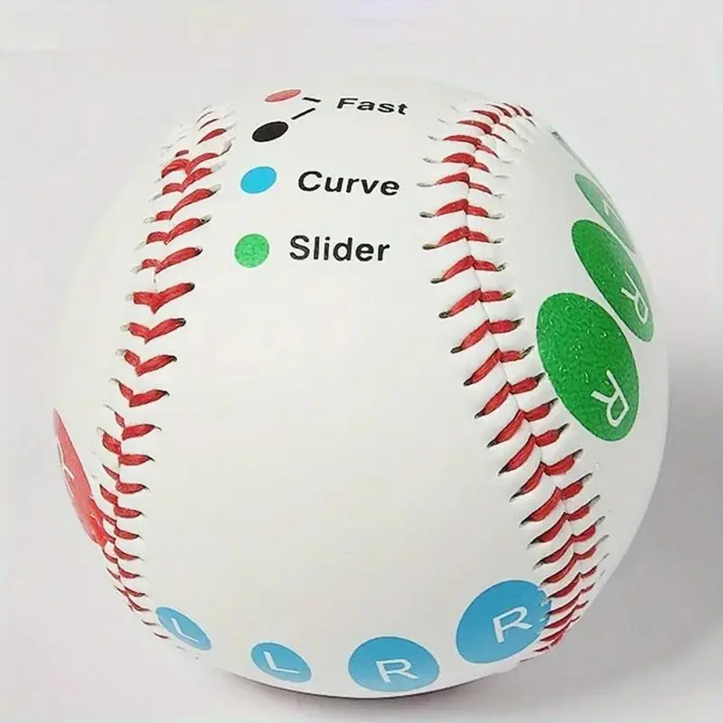 9-Inch Baseball for Kids and Adults, Soft and Hard Versions, Includes Finger Placement Markers, Ideal for Training and Games, Baseball Balls