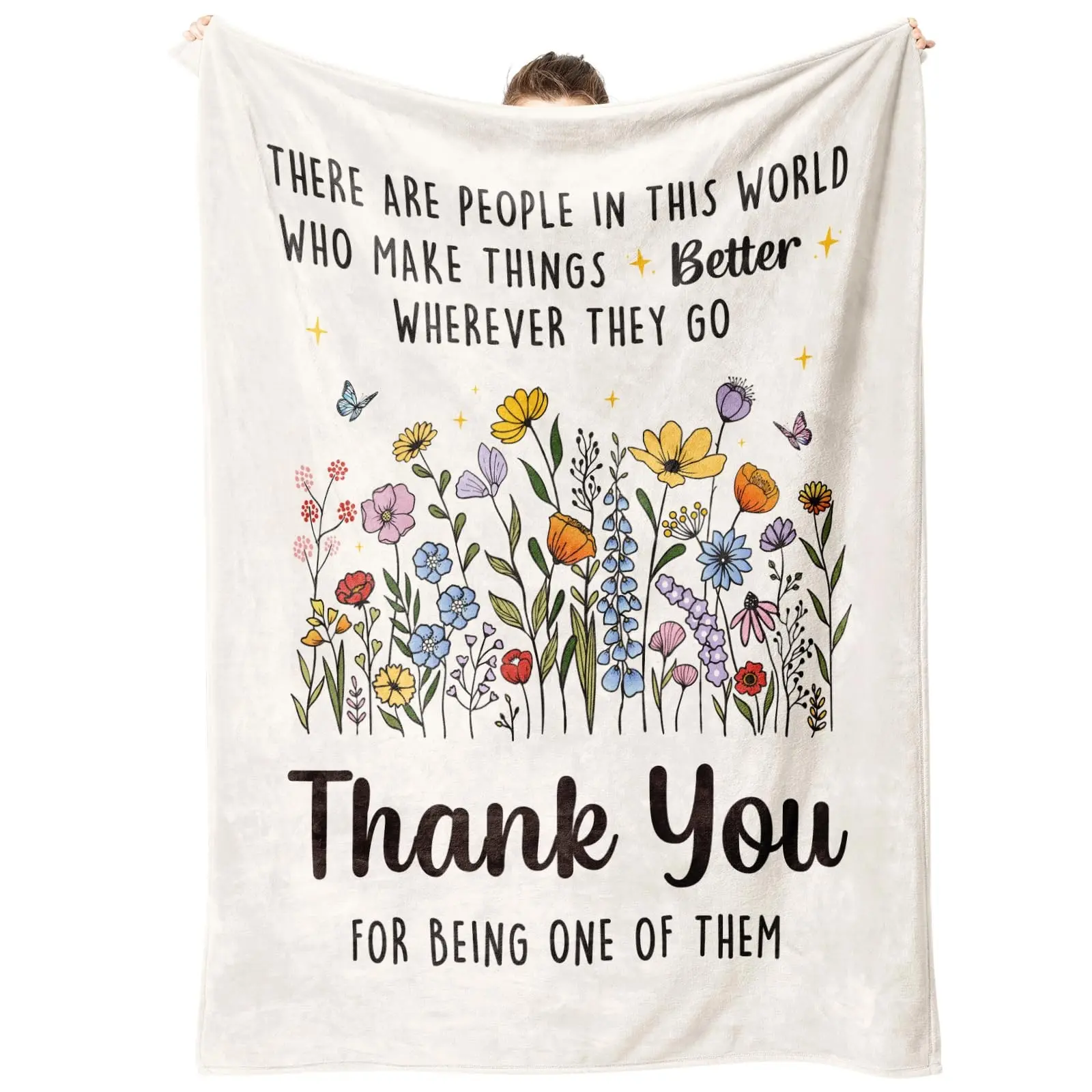 1PC Soft Fabric Polyester Blanket - Appreciation Gift for Women Teachers, Home Use Motivational Printed Text Blanket for Retirement Farewell Graduation