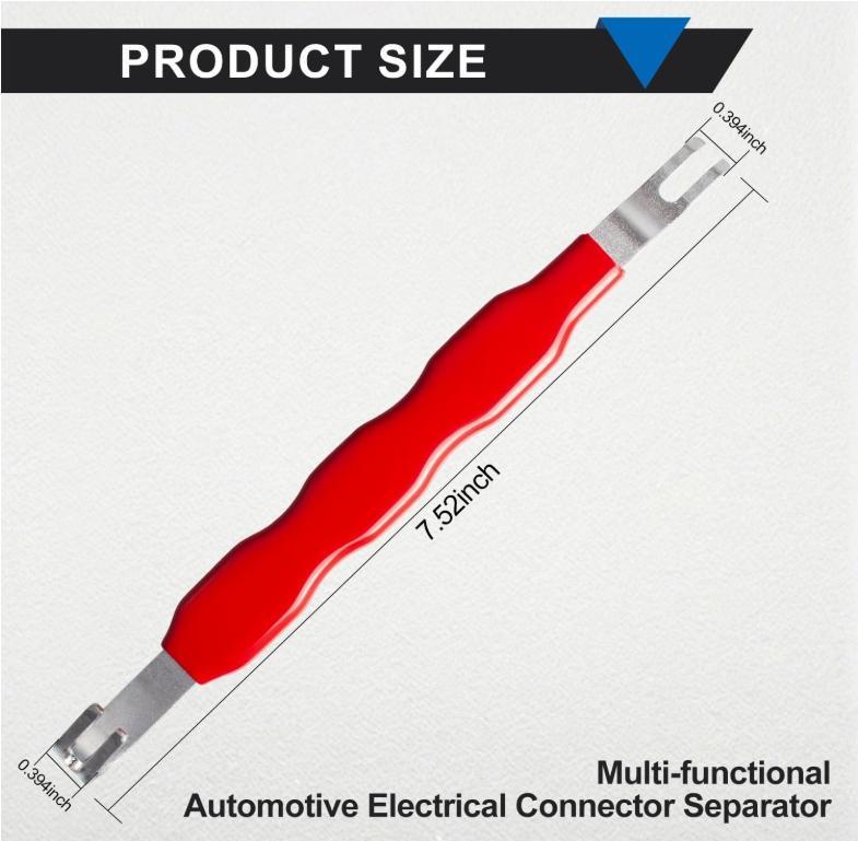 Automobile electrical terminal connector disconnector tool, universal plug connector disconnection and pin removal depinning tool kit for car, truck and SUV wiring harness repair