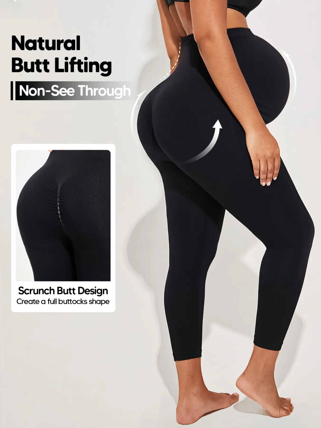 Women's Pregnancy High Waist Stretchy Supportive Seven-Quarter Pants, Maternity Clothing, Maternity Workout Clothes, Yoga Workout Tight Fitting, Ideal for Daily Wear & Exercise