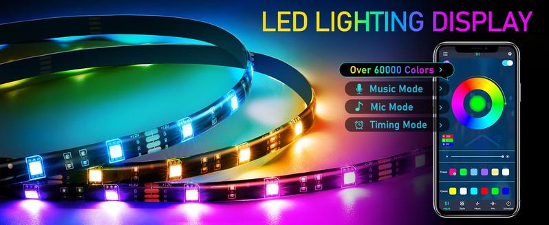 Queen Bed Frame with LED Light and Charging Station, Upholstered High Headboard and Footboard, Wood Slats, Noise Free, Easy Assembly, Grey Queen Bed Frame with LED Light and Charging Station, Upholstered High Headboard and Footboard, Wood Slats, Noise Free, Easy Assembly, Grey