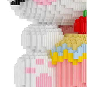 Portable Assembly Building Bricks Set Fun Stacking Toy for Home Party & Daily Play