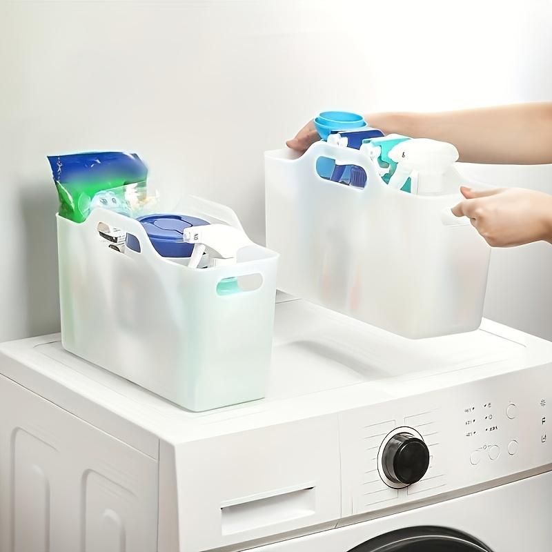 Large 3pcs Soft PP Transparent Multi-functional Storage Baskets - Portable Desktop and Bathroom Organizer Boxes for Home Cabinet and Sundry Storage, Organizing Tools, Desktop Organizer Bins