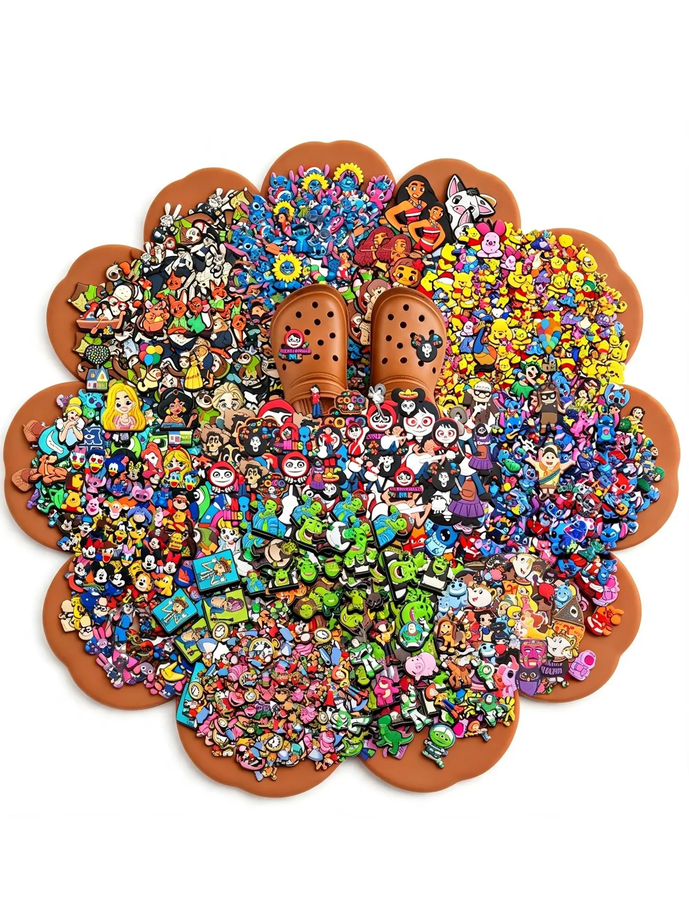 Classic Cartoon Theme Shoe Accessories, Cute Fun Decorative Buckles for Croc Shoes, Ideal for Slippers and Casual Wear
