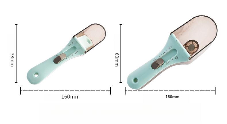Adjustable measuring spoon, baking plastic measuring spoon, kitchen tool plastic graduated measuring spoon, adjustable measuring spoon set