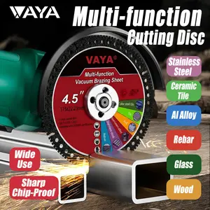 VAYA 4.5" Multi-functional Ultra-Thin Dry Cutting Blade for Tile, Marble, Ceramic, Metal Masonry