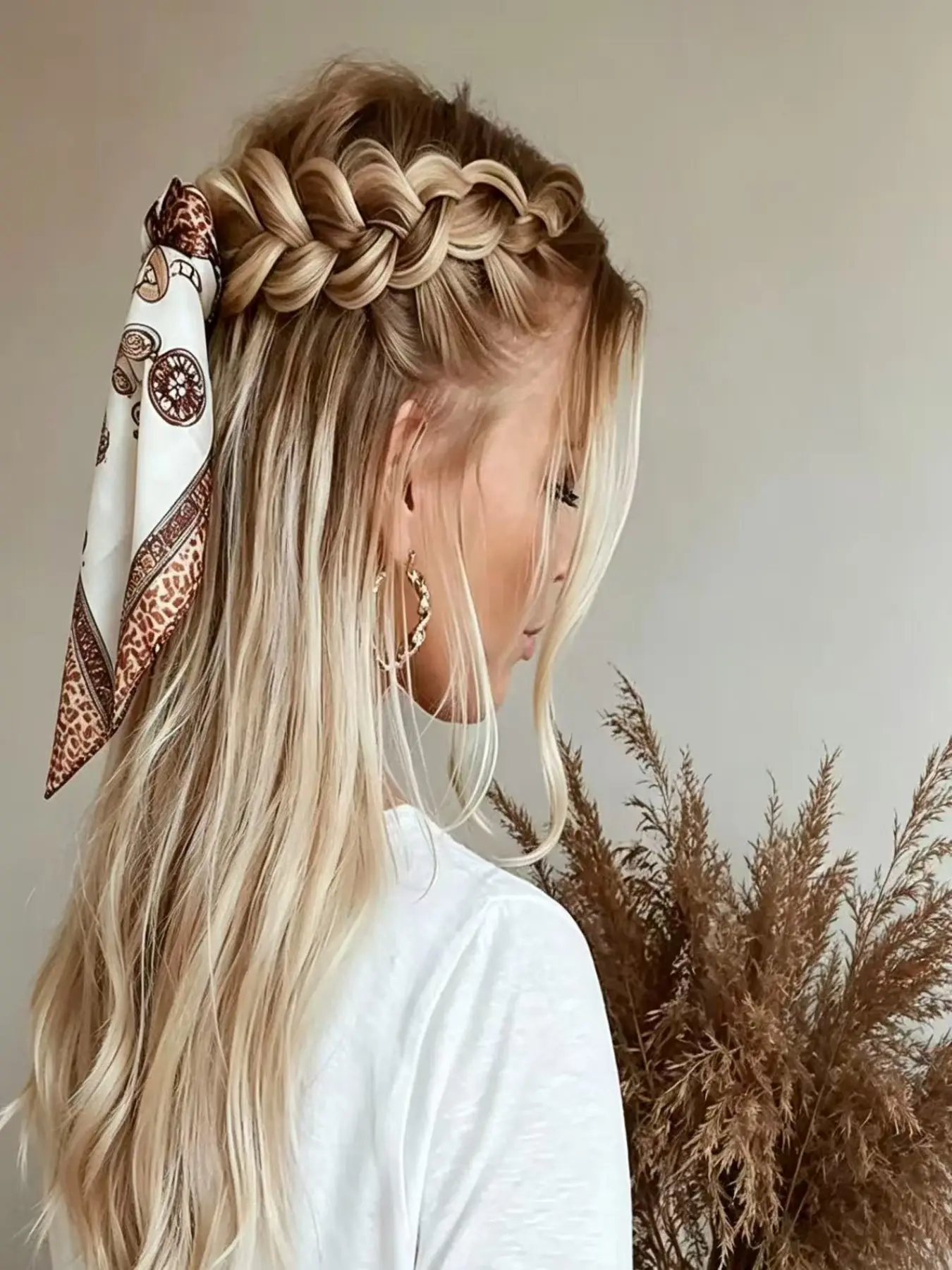 Adjustable Braided Hairband, Bohemian Style, Handmade Thick Braid Headband, Perfect for Weddings, Parties, Beach, Music Festivals, Boho Stretch Headbands