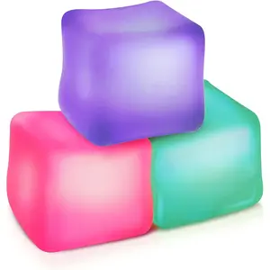 Fidget Toy Stress Cube 3 Pack - High Density Gel Filled 2.1" Cube, Squishy Fidget Toys for Relaxation, Calming Sensory Toys for Autism, Stress Balls for Kids Adults Children Teensfidget toys