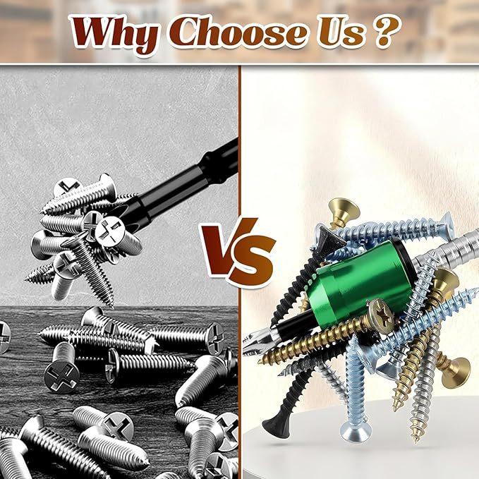 Aluminum Alloy Magneticizer Set: High-Hardness Demagnetizer, Strong Magnetic Adsorption Rings, for Screwdriver Bits and Electric Drill Bits