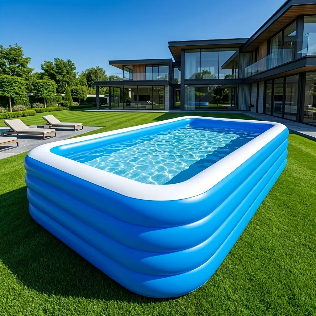 Extra-large Inflatable Swimming Pool for Home Use; Heightened, Foldable, Portable, Quick-release; Made of Thickened, Durable PVC Material; Perfect for Summer Water Parks, Top Choice for Summer Gifts