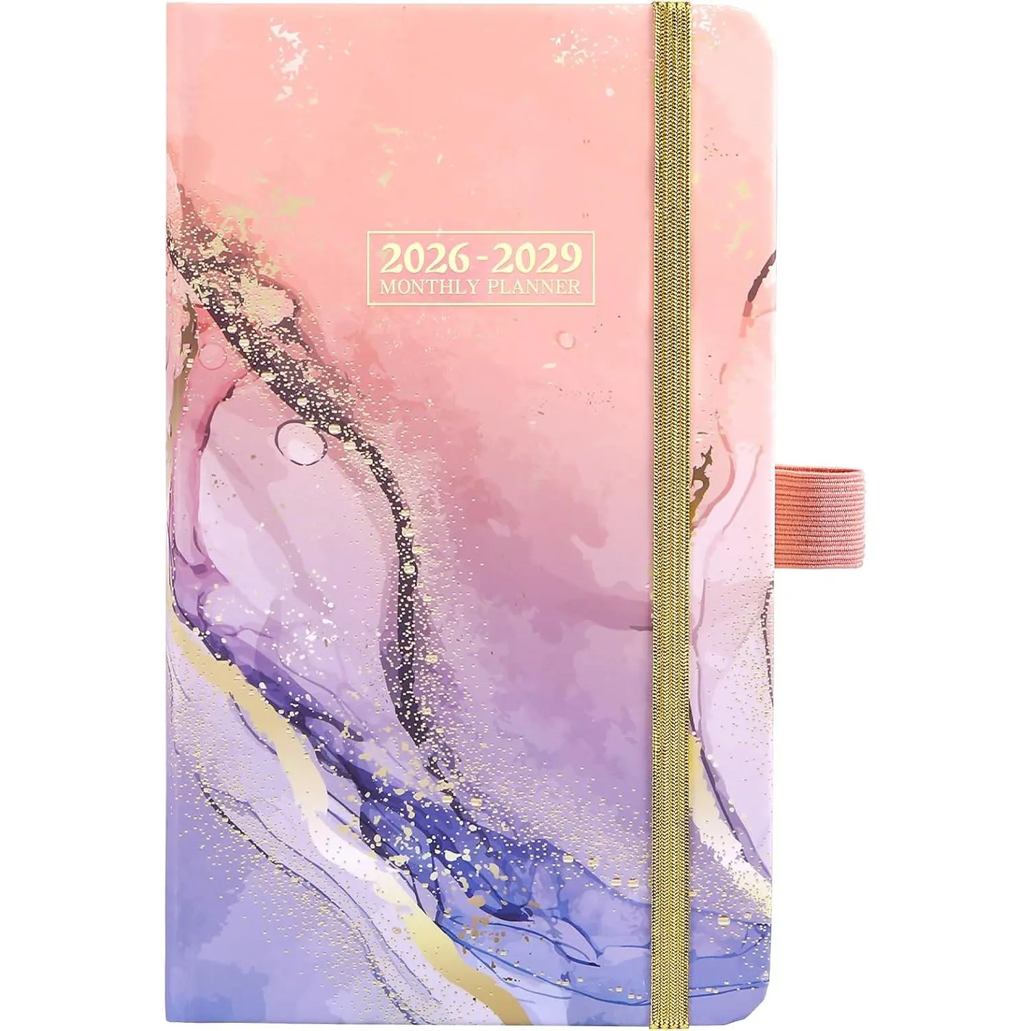 2026-2029 Pocket Planner/Calendar, 3 Year Monthly Planner 2026-2029, Jul. 2026 - Jun. 2029(36 Months), 4" x 6.2", Small Monthly Purse Calendar with Pen Holder, Elastic Closure, Inner Pocket