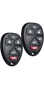 Keyless Entry Remote Control Key Fob Replacement Fits Chevy Silverado Avalanche Equinox Express Traverse GMC Yukon Sierra 1500 2500 3500 HD Acadia 2007 2008 2009 2010 2011 2012 2013 OUC60270