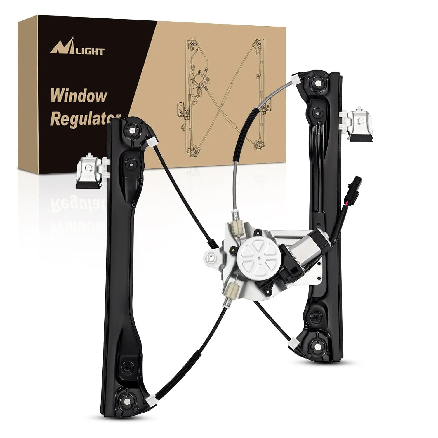 Nilight Sturdy Stainless Steel Power Window Regulator with Motor - Corrosion Resistant, Durable, Low Noise, Precise Hole Position - for 2012-2016 Chevy Cruze, 2016 Cruze Limited Front Passenger Right Side Car Exterior Accessory, Chevy Cruze Accessories, P