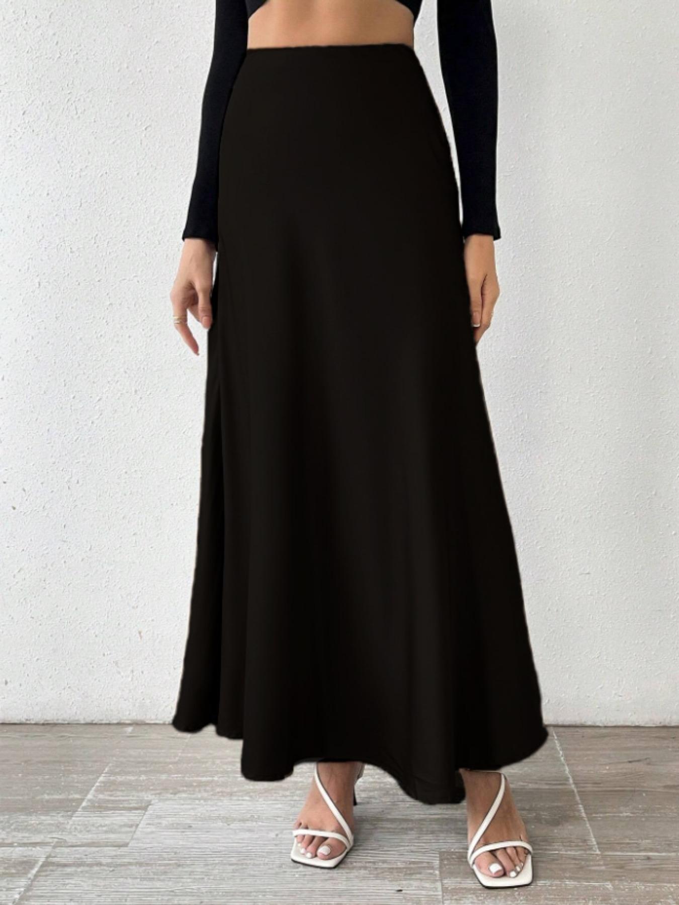 Women's Fashion Leopard Print Skirt, Versatile High Waist A-Line Midi Skirt, Casual Elegant Ladies' Clothing for All Seasons