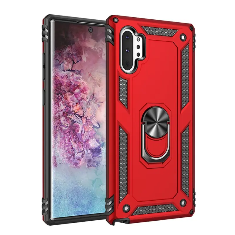 Phone Case for Samsung Galaxy NOTE 10 +  Note10 +5G, Anti-Drop, Dust-Proof, Waterproof, Fingerprint Resistant, with Magnetic Rotatable Stand for Samsung Galax NOTE 10 + Note10 +5G Protective Cover, Shockproof Smartphone Cover