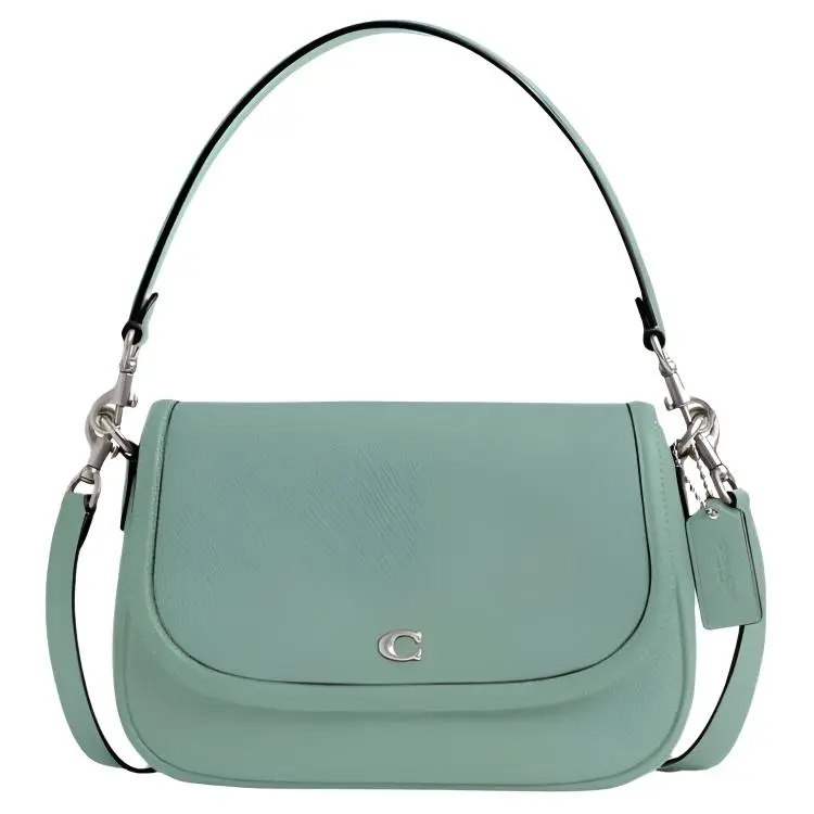 COACH Legacy 26 Leather Crossbody Handbag for Women, Medium Size, Light Green