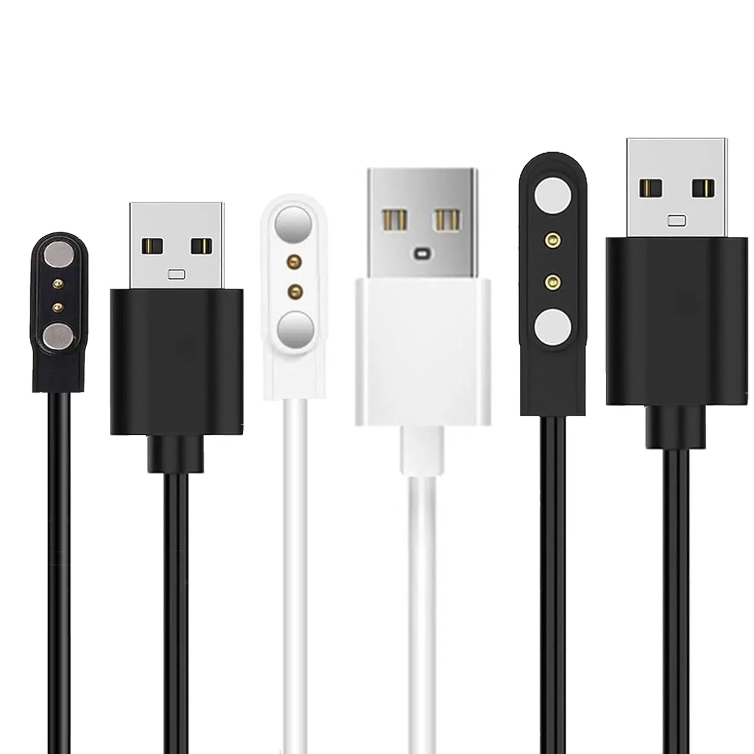 Watch Charger, 3-Pack [2.5mm+2.8mm+4mm] for Veryfit, Da Fit, Gloryfit   , for 3 Types of smartwatches