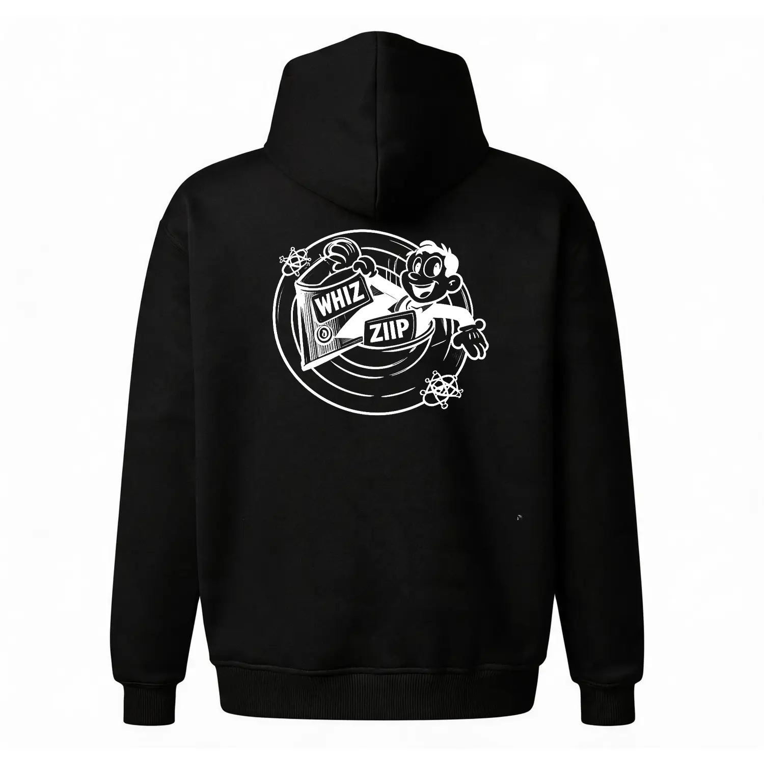 Y2K Hoodie Retro 90s Style Graphic Hoodie, Whiz Ziip Atom Streetwear Hoodie. Unisex Oversized Baggy Fleece Hoodie, Cozy Comfortable Life Hoodie & Casual Loungewear. Cheap Everyday Wear, Versatile Comfy Outfit Birthday Gift Hoodie for Him/Her.