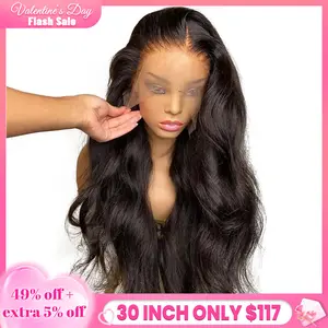 Bling Hair 13x6 13x4 Transparent HD Lace Front Human Hair Wigs Body Wave Pre Plucked 360 Swiss Lace for Women 180 Density with Baby Hair Natural Hairline 32inch dealsforyoudays