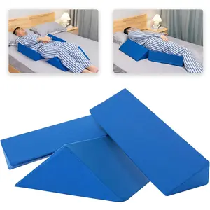 Positioning Wedge Pillow for Side Sleeping (3 in 1), 40 Degree Triangle Bed Wedges & Body Positioners for Back Pain, Preventing Bedsores, After Surgery, Knees Elevated, Pregnancy