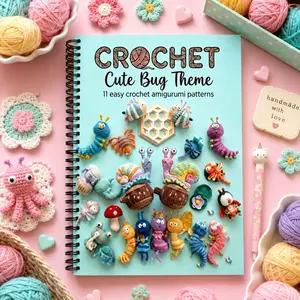 Cute Insect Theme Amigurumi Crochet Pattern, Beginner-Friendly Step-By-Step Guide, Quick and Easy Crochet Tutorial, Perfect Gift for Crochet Enthusiasts