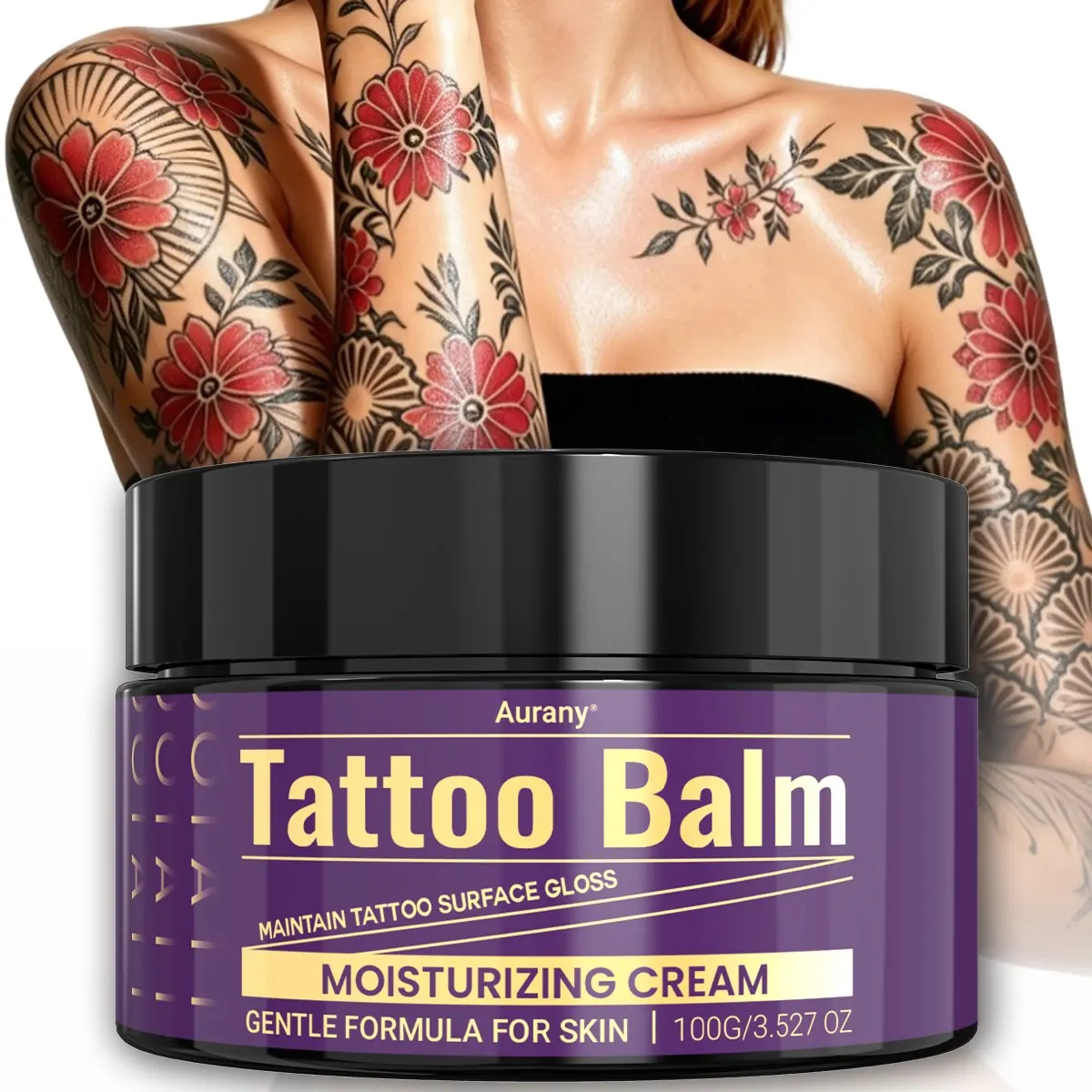 Tattoo Balm，Tattoo Moisturizer，Tattoo Cream，Smooth Texture, Gentle Formula，Moisturizing & Enhancing Tattoo Color, Ideal For Daily Tattoo Care，Gentle Tattoo Care Cream For Tattoo Lovers, Tattoo Aftercare Cream
