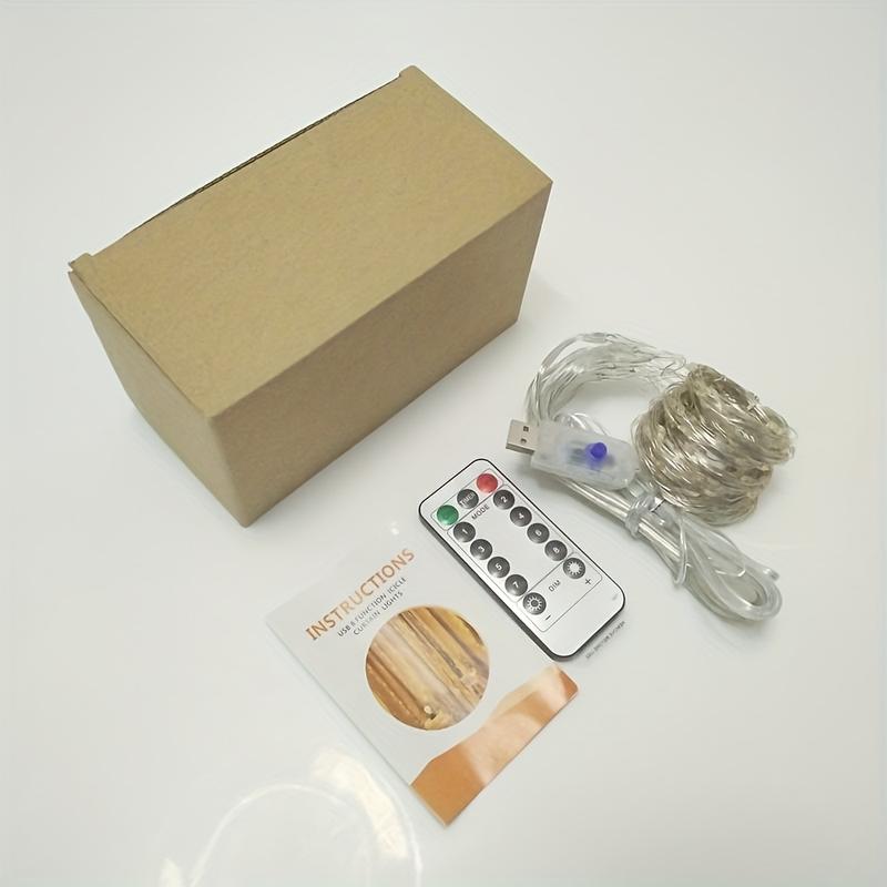 1set 9.84ft LED Curtain Fairy Lights, 300 LED Remote Control Curtain Lights, Plug In Fairy Curtain Lights, Window Wall Hanging Curtain String Lights for Bedroom Backdrop Wedding Party Xmas Indoor Decoration-Decorative