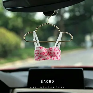 Mini Lingerie Car Hanging Ornament, Fresh Cute Interior Decor Accessory