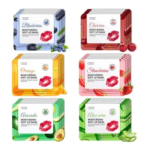 30PCS Moisturizing Overnight Lip Masks Set Bulk Long Lasting Hydrating Sleeping Lip Plumping Patches for Women