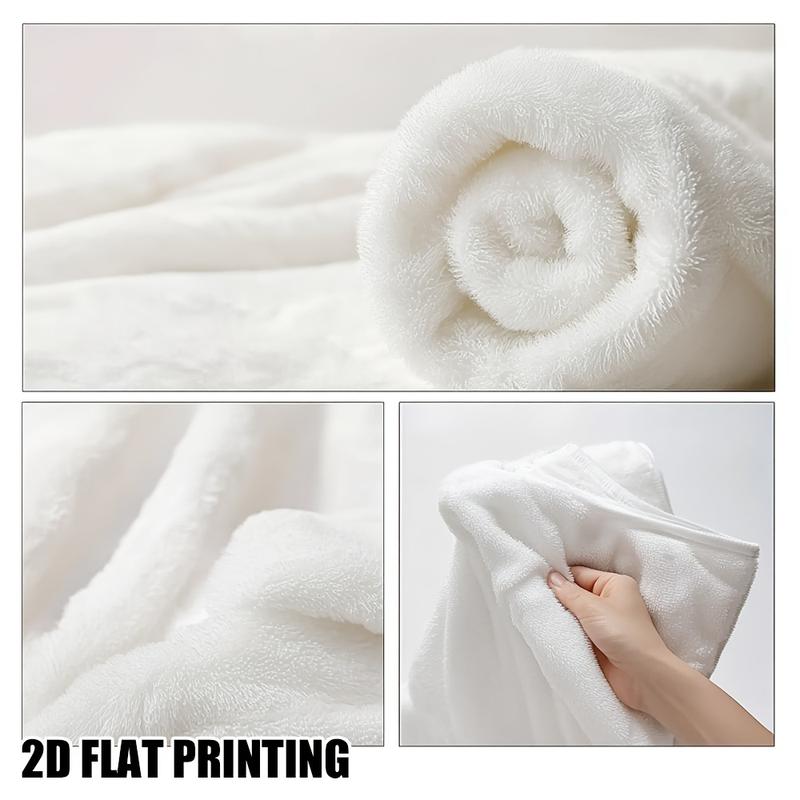 Virgin Mary Gothic Flannel Blanket – Black & White Soft Fleece Throw, Lightweight & Warm, Machine Washable – Gift for Her, Him, Family – Perfect for Sofa, Bed, Camping, Halloween, Christmas