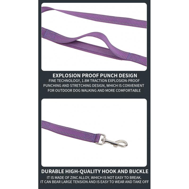 Dog GPS Tracking Collar for Medium & Large Dogs - Non-Chafing Anti-Lost Collar with Leash Attachment