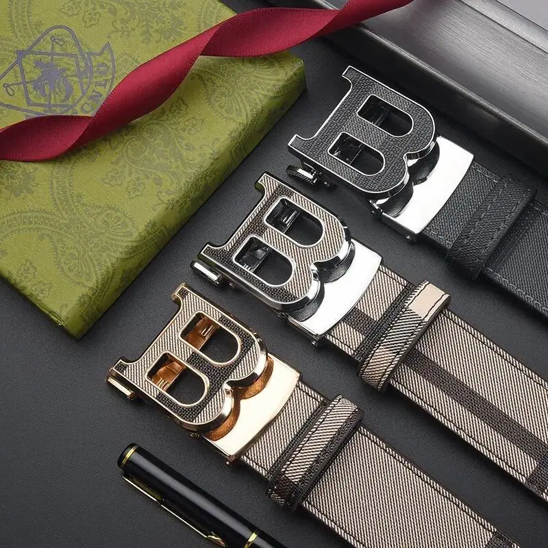 Luxury Brand Men Belt High Quality Leather Business Designer famous Belts for men Jeans Strap Male Metal Buckle belt