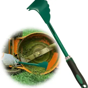 Lawn Mower Deck Scraper—An Efficient Garden Tool For Cleaning The Mower Deck; Features An Ergonomic Handle Design And Is Rust-Resistant And Durable.