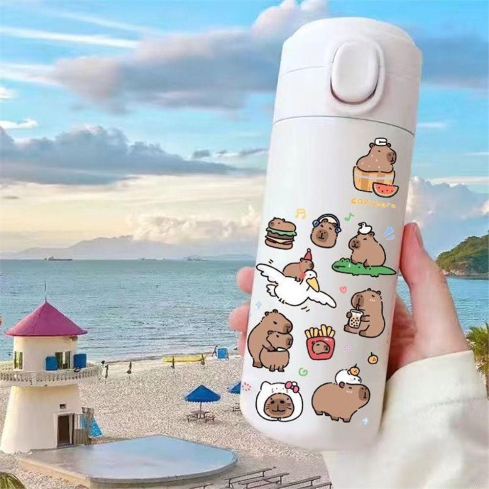 Capybara Insulated Stainless Steel Water Bottle for Children Cartoon Leakproof Large Capacity 420ML Sport Water Bottle