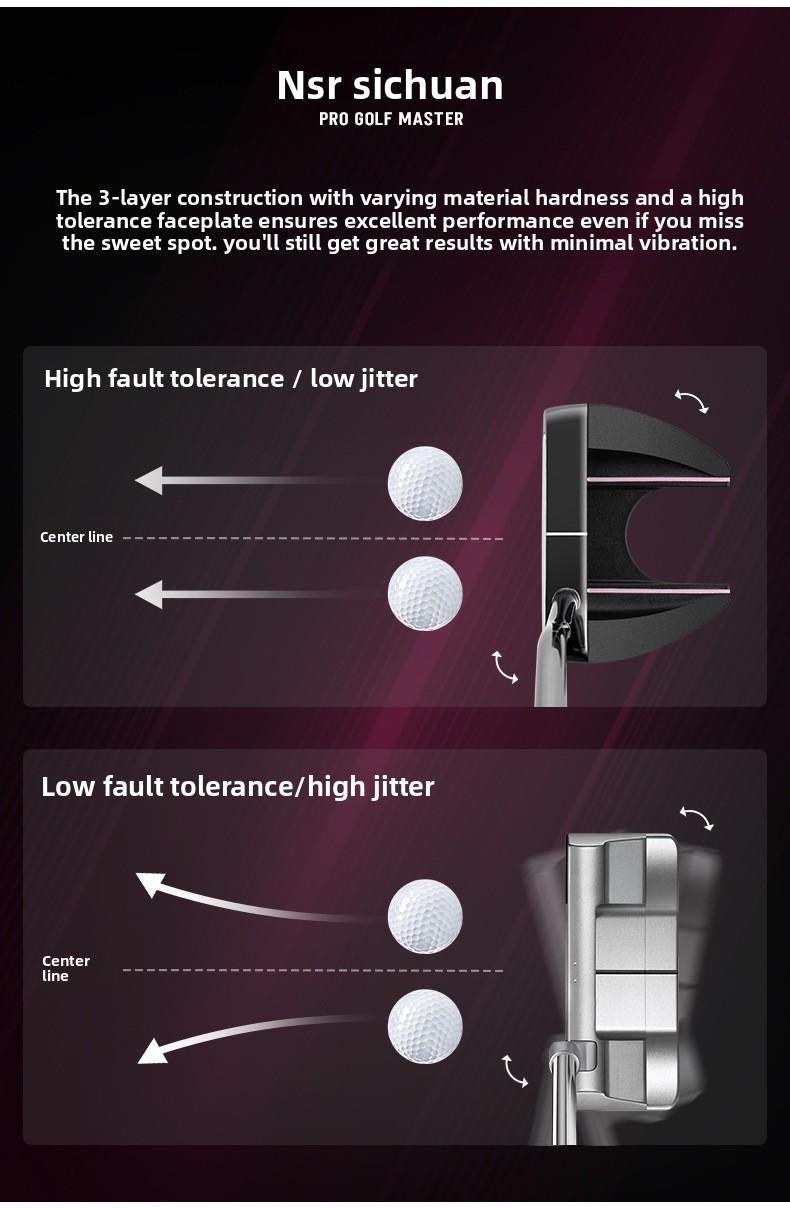 Women's Golf Putter - Single Club| Stable, Low Center of Gravity, High Forgiveness| Features Alignment Line