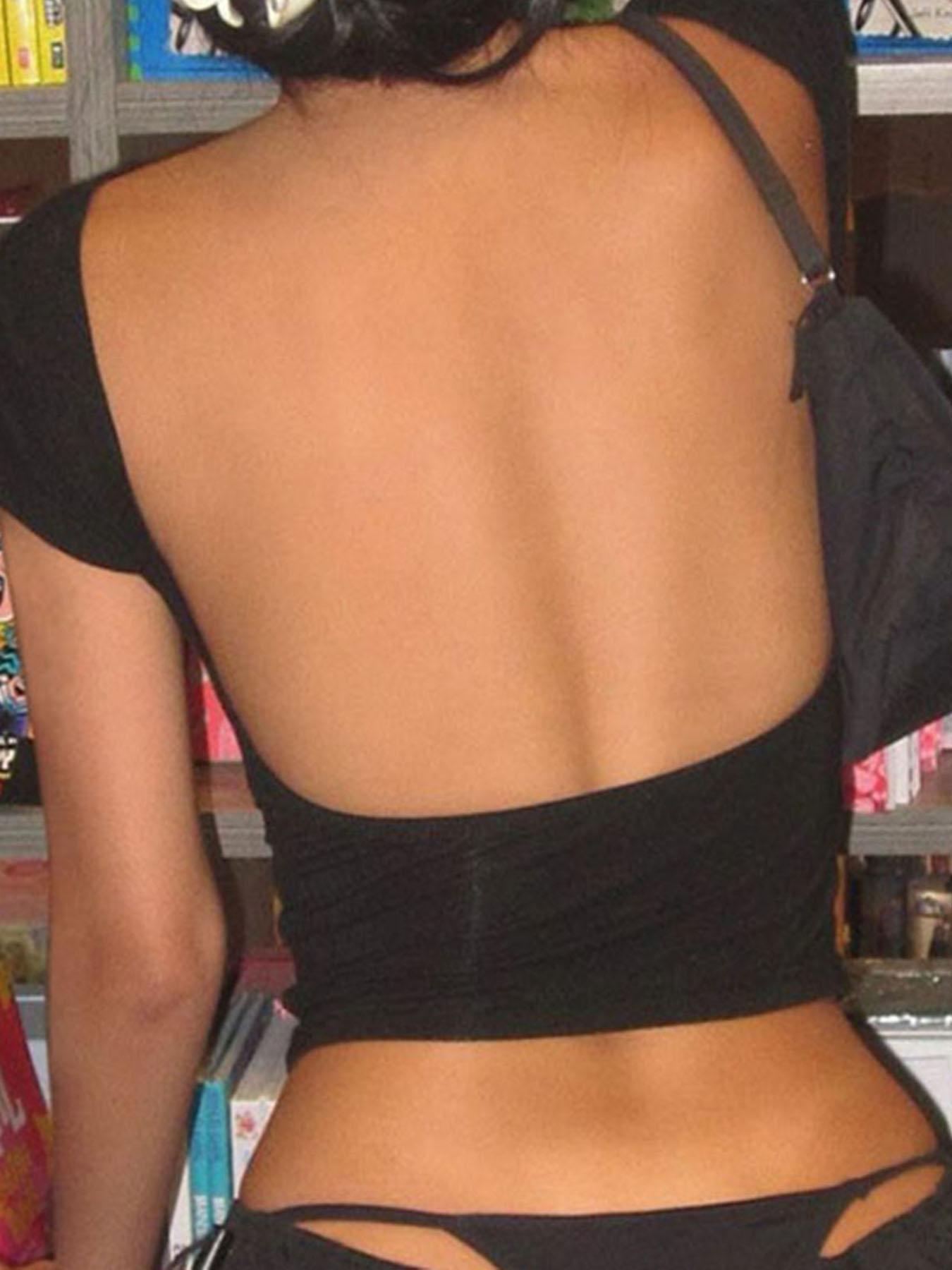 Women's Backless Boat Neck Crop Tee, Lady Comfort Casual Short Sleeve T-Shirt, Ladies Clothes for Daily Streetwear, Tops, Basic Fashion Womenswear