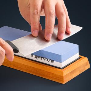 Knife Sharpening Stone–Whetstone 1000/6000 Grit, Whetstone Knife Sharpener with NonSlip Base, Best Wet Stone Sharpening Kit, Angle Guide