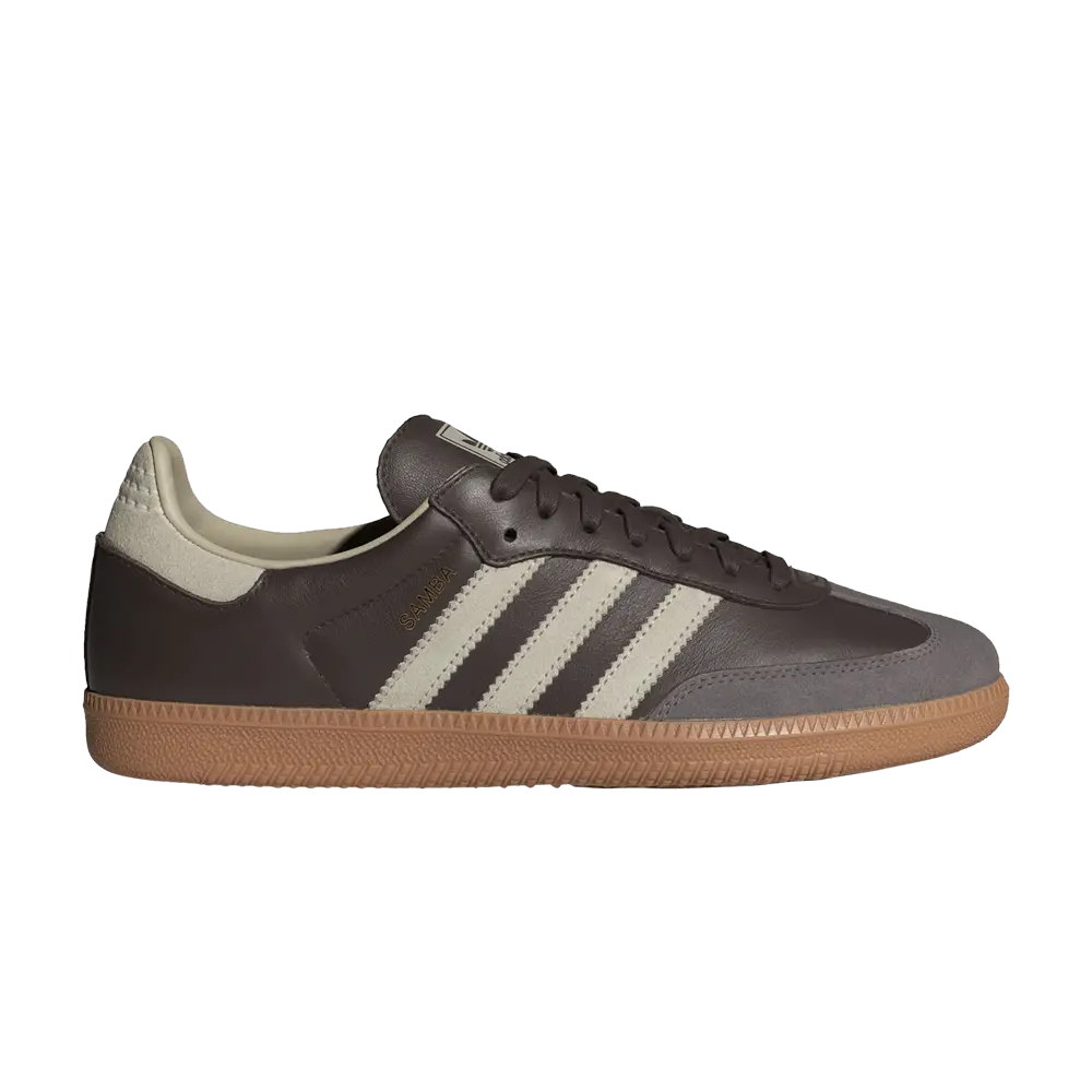 adidas Samba OG 'Brown Putty Grey' (Unisex) Brown/Putty Grey/Gold Metallic training shoes ID1481