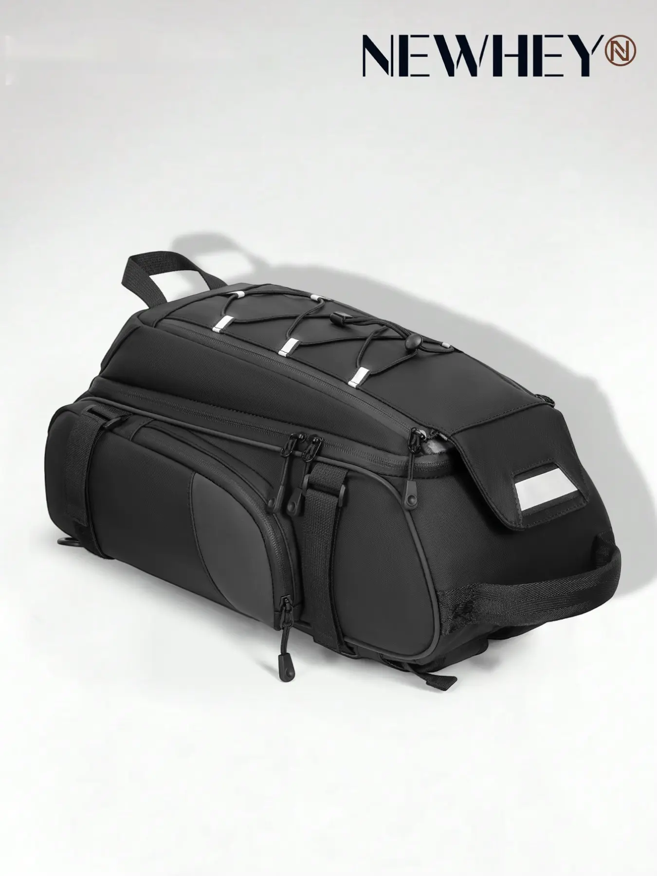 Bike Bags for Bicycle Rear Rack 15L, Waterproof Bike Ebike Trunk Pannier, Saddle Bag with Rain Cover, Bike Accessories, Backpack Shoulder Bag